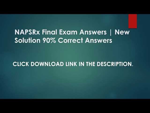 napsrx final exam answers