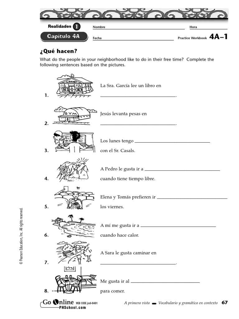 examen del capitulo 4a answer key