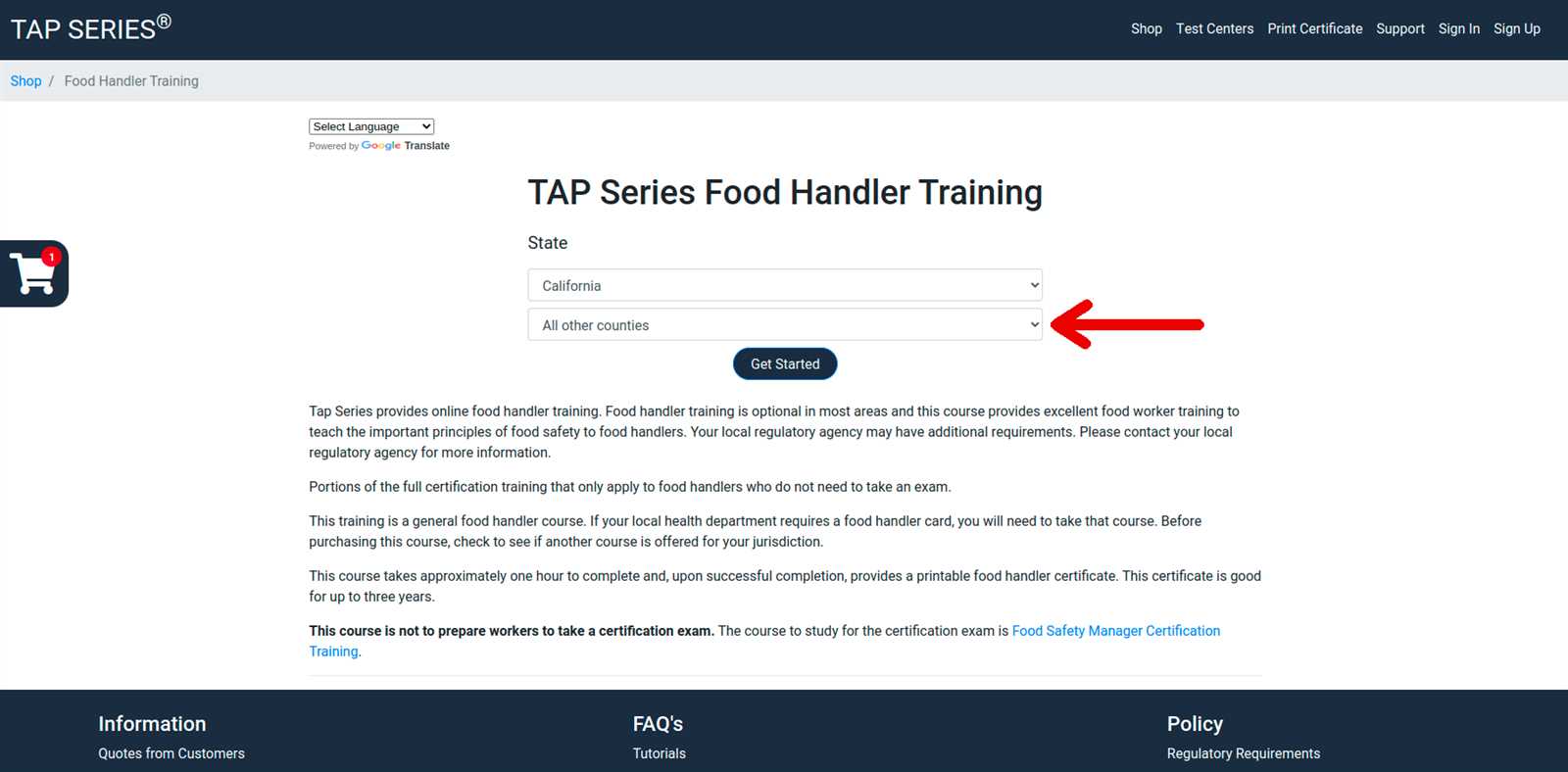 tapseries online training answers