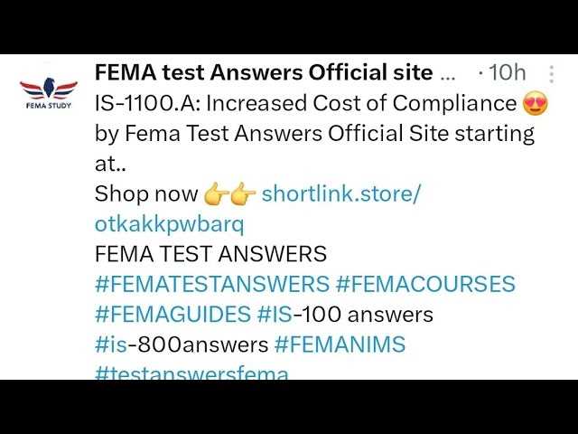 fema exam answers