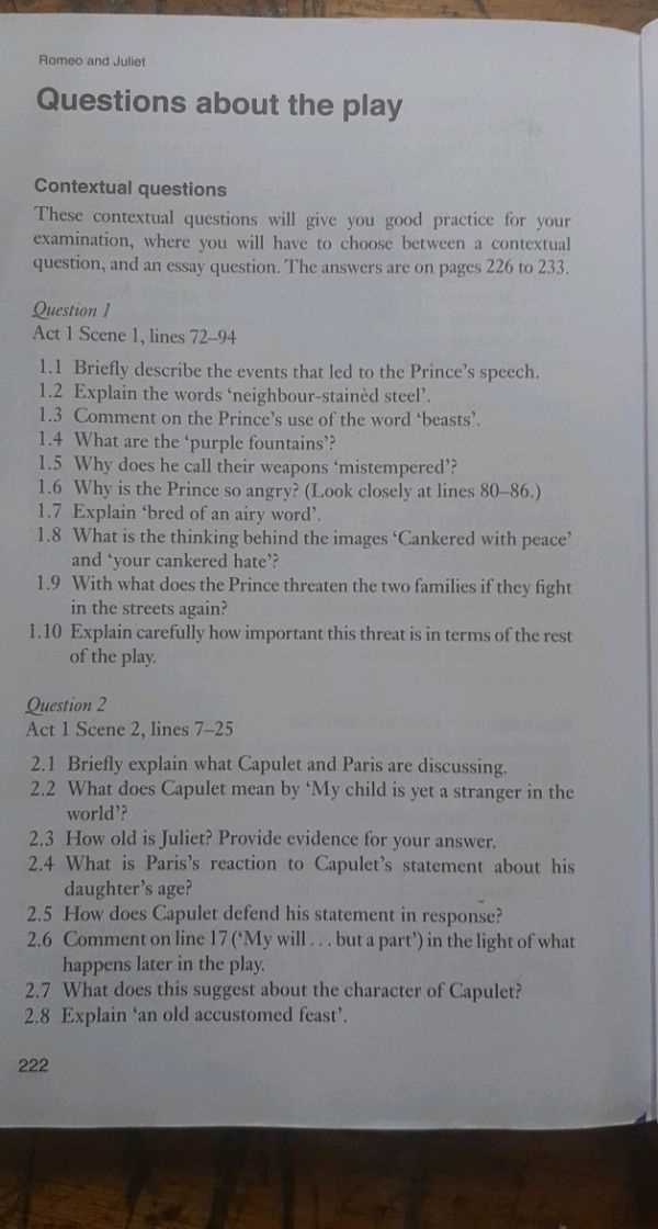 romeo and juliet act 2 questions and answers