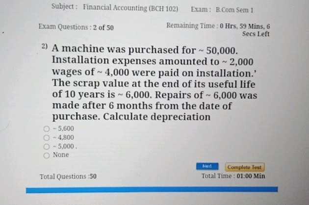 financial accounting 2 exam questions and answers