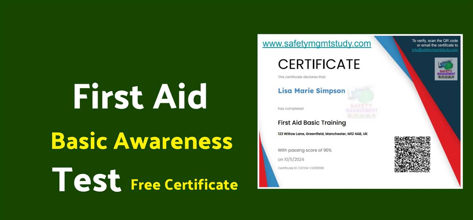 first aid training exam answers