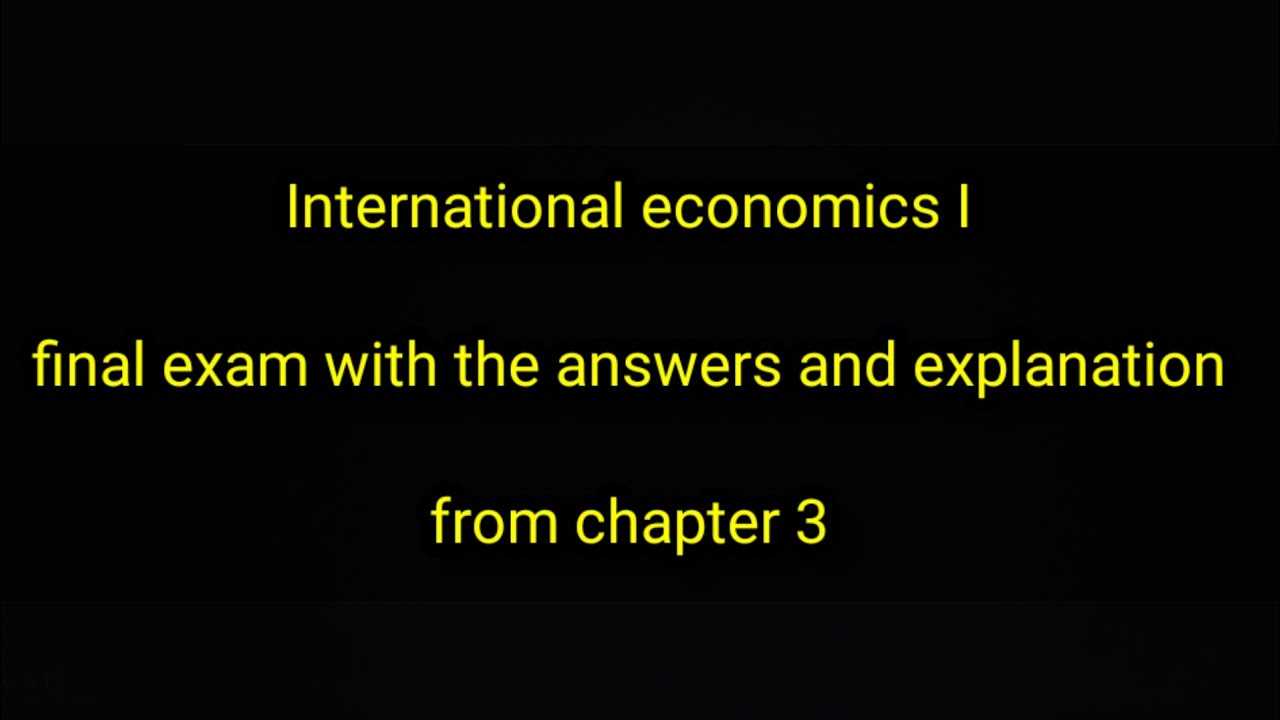 economics final exam answers