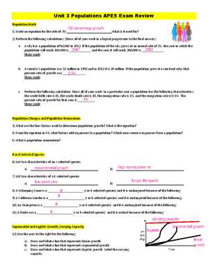 unit 3 populations apes exam review answer key