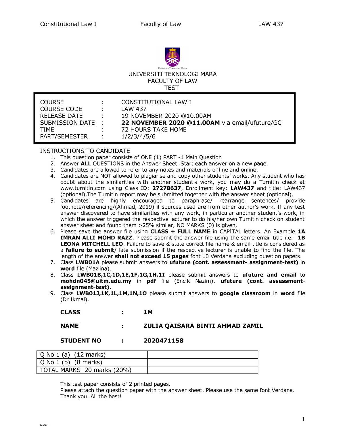 constitutional law exam questions and answers