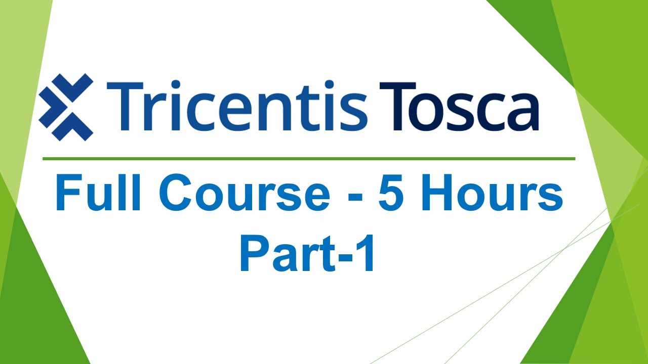 tricentis tosca as1 final exam answers