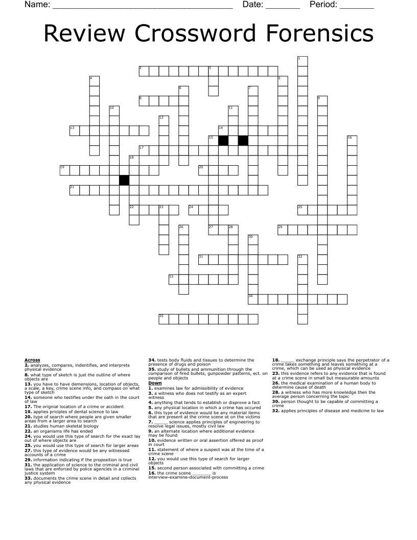 forensic science chapter 5 review questions answers