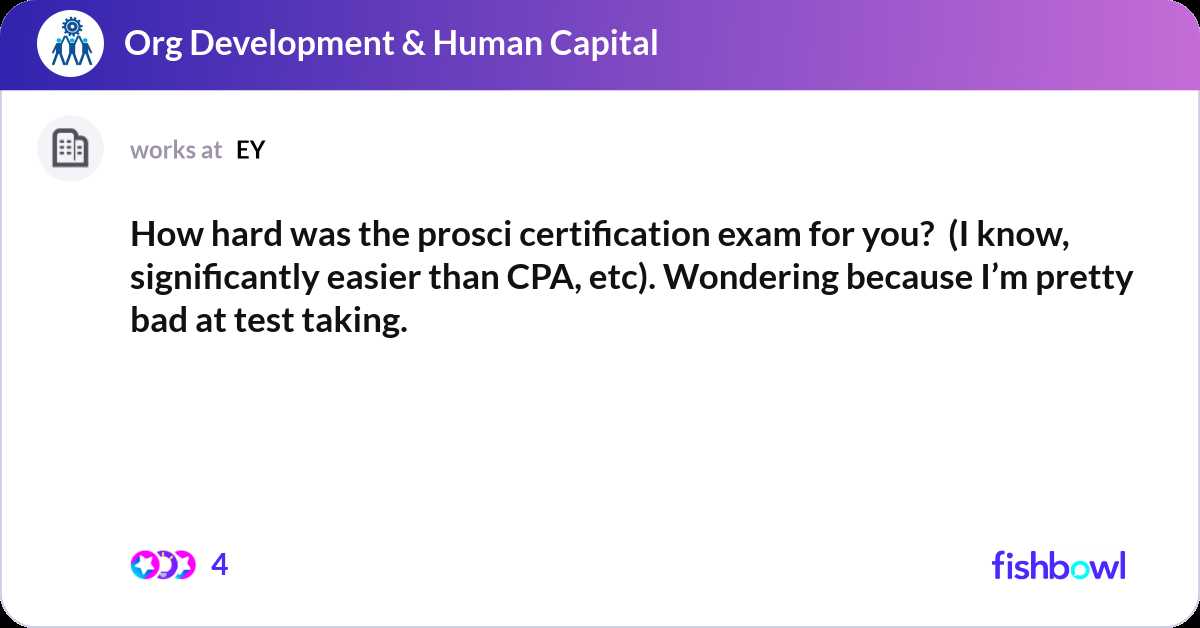 prosci certification exam answers