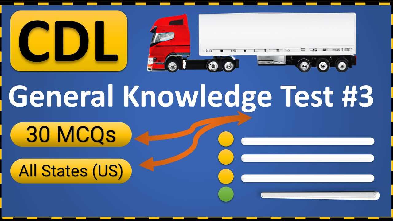 free cdl general knowledge test questions and answers