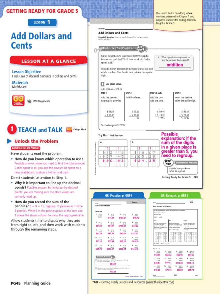 go math 5th grade homework book answers