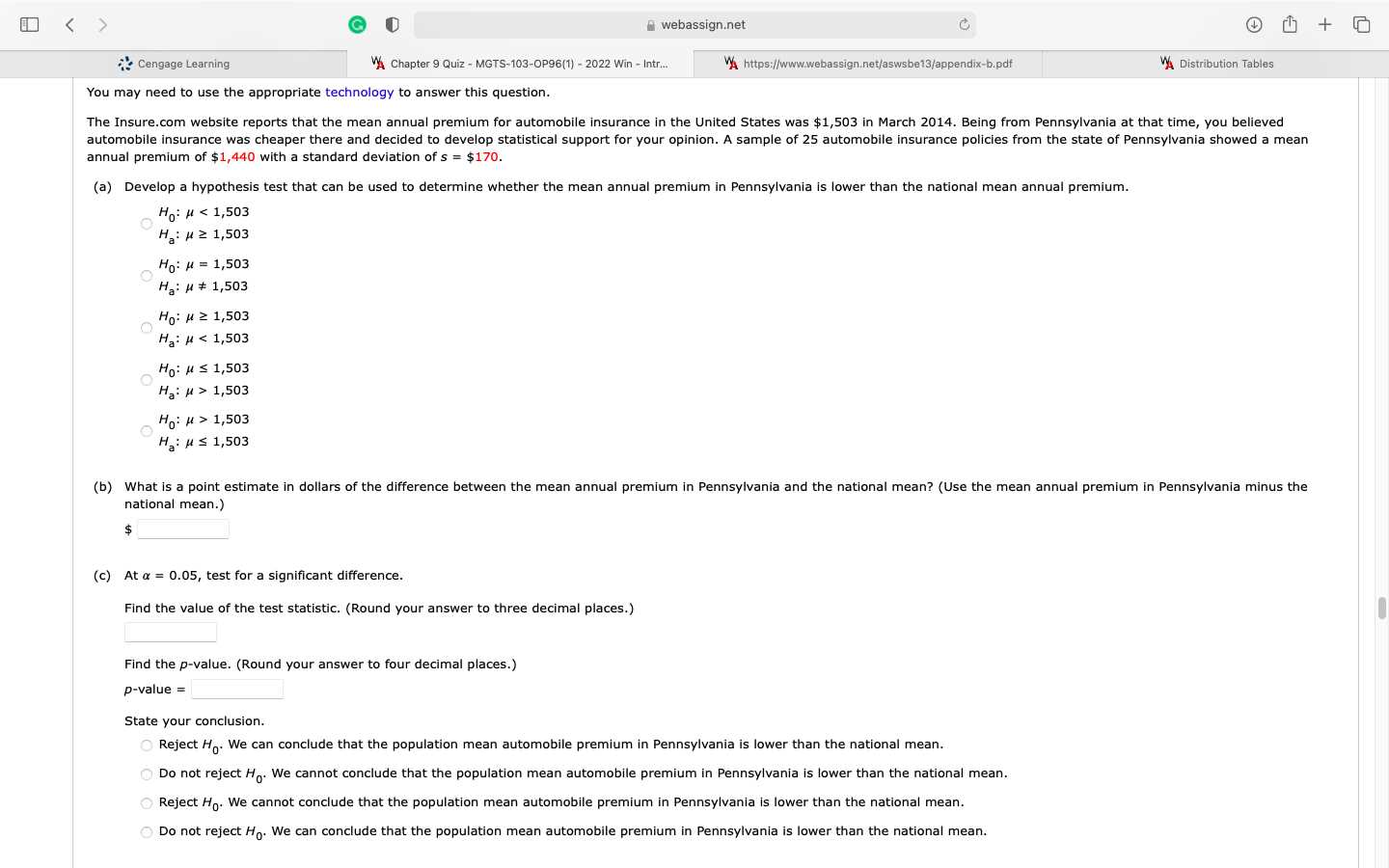 webassign statistics answers