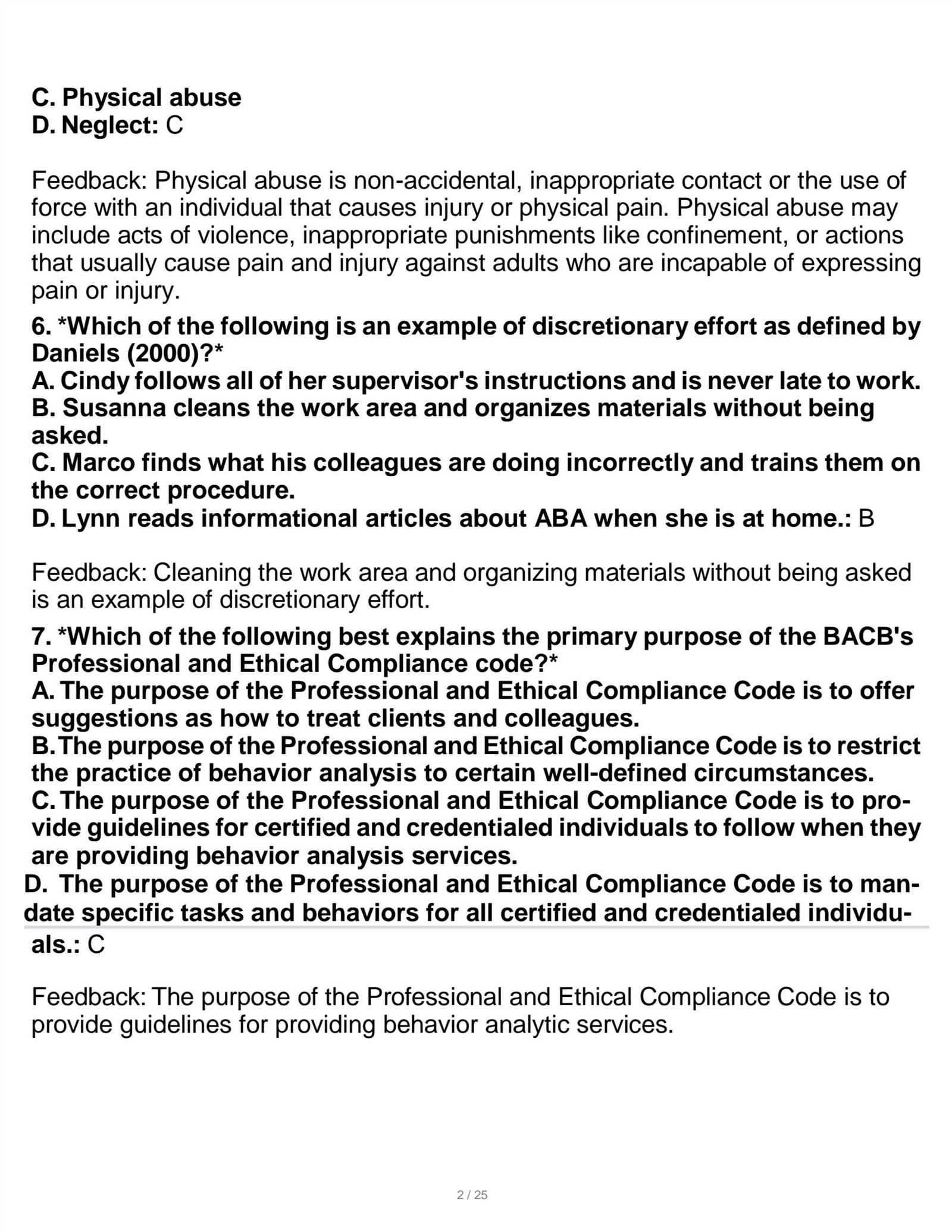 answer key relias learning exam answers