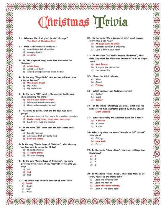 christmas movie trivia questions and answers