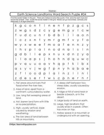 science a to z puzzle answers