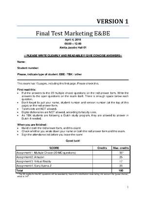 marketing midterm exam answers