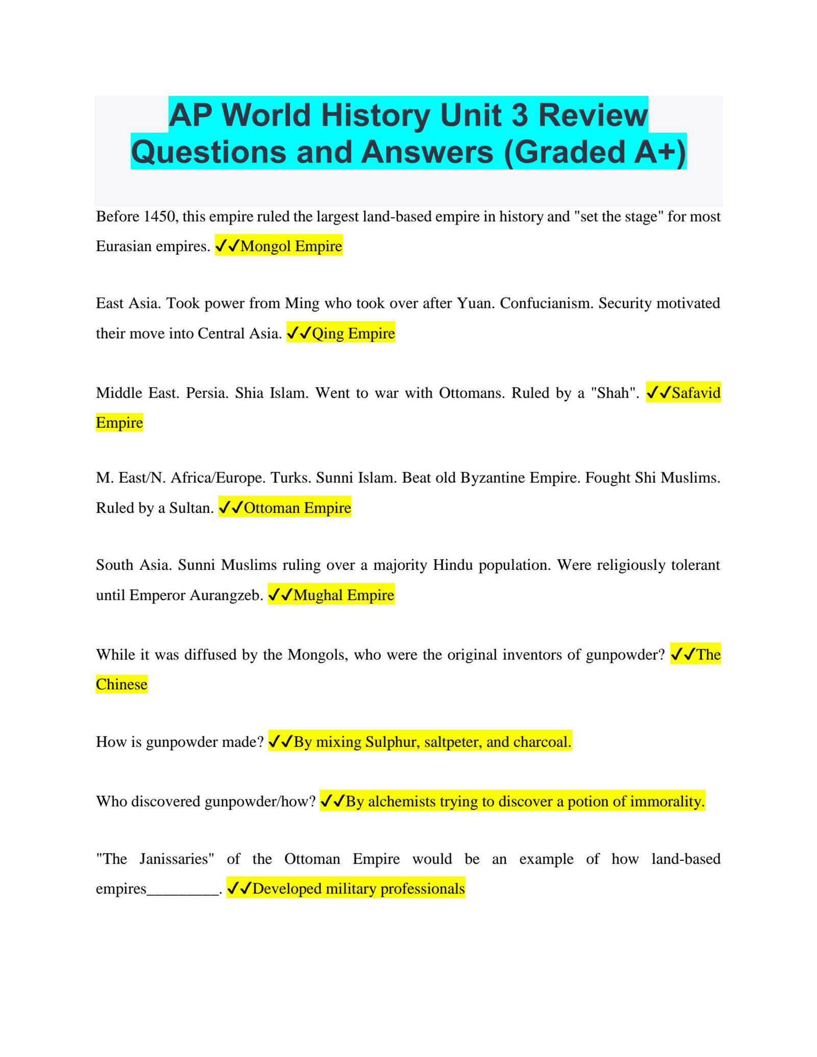 ap world history practice exam fall 2025 answers