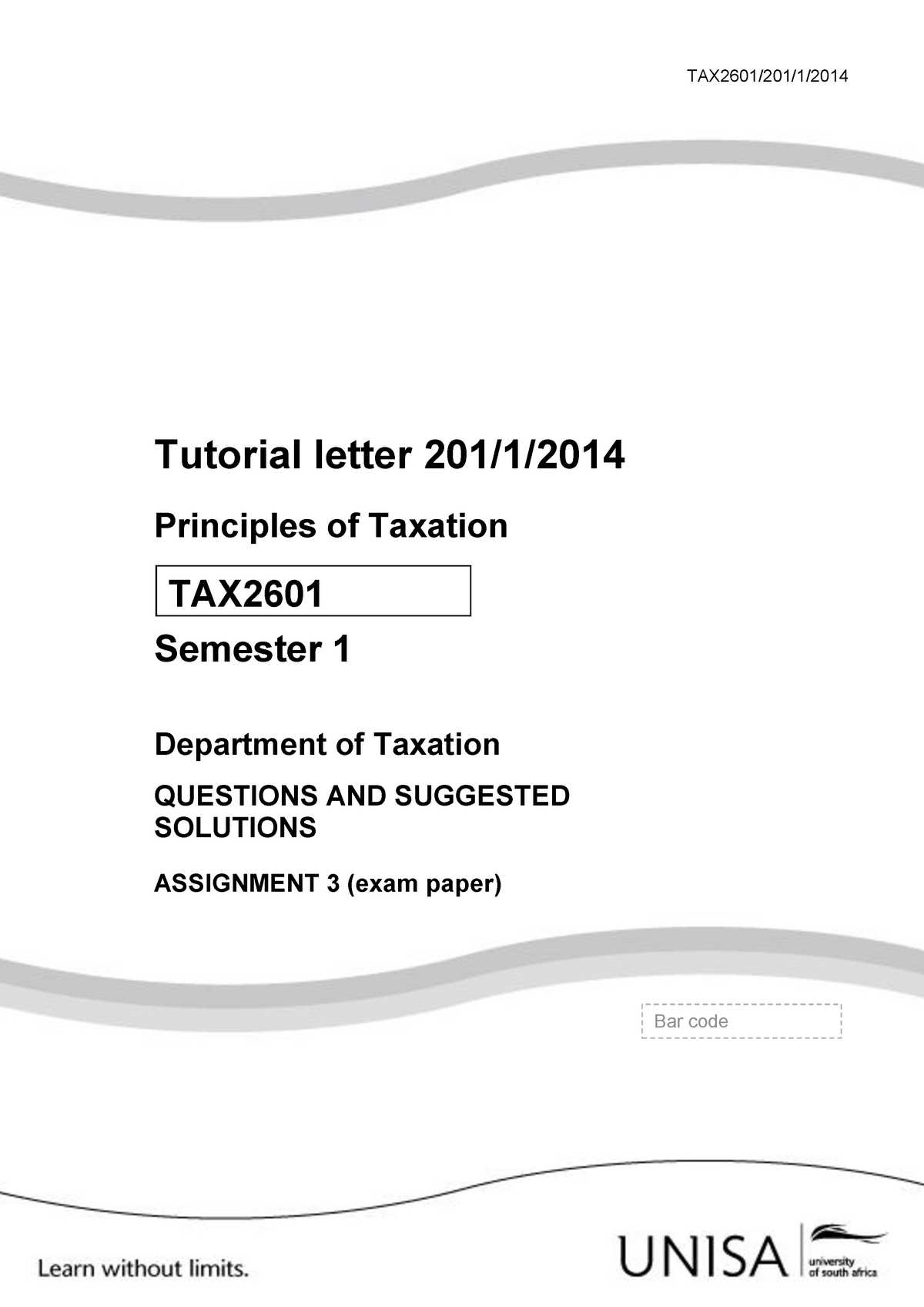 tax exam questions and answers