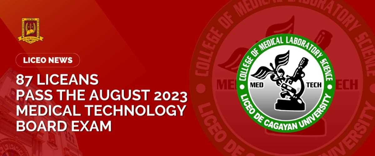 medical technologist board exam