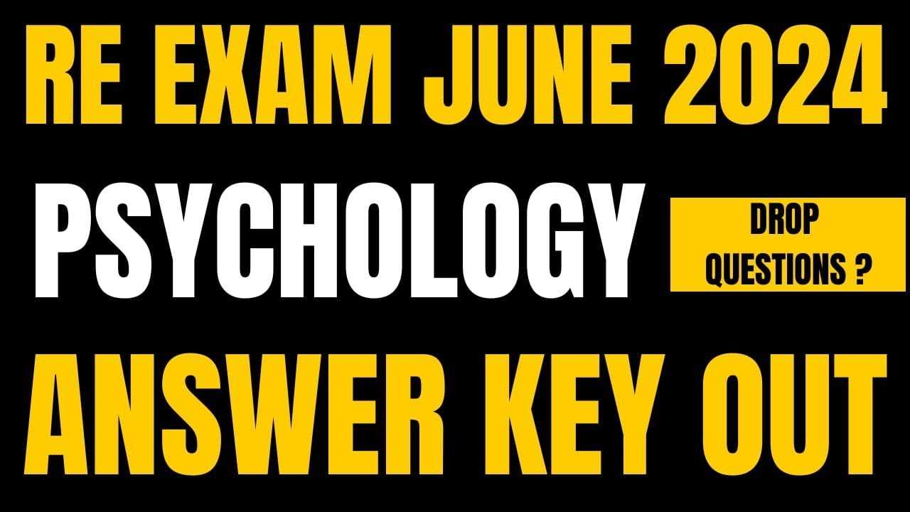 psychology final exam answer key