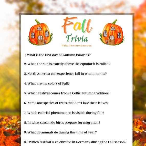 autumn trivia questions and answers