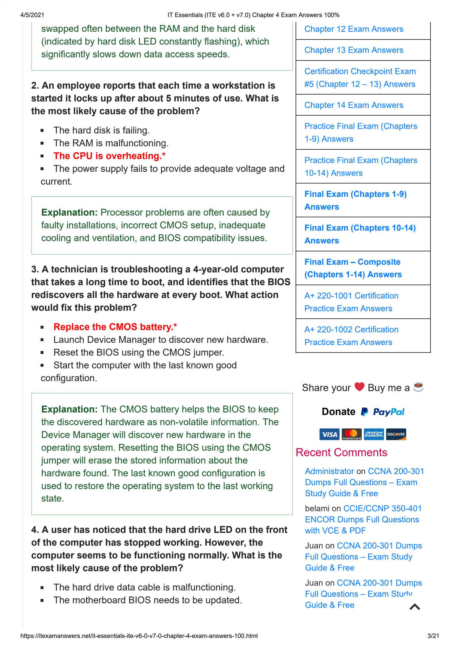 ccna 2 chapter 4 exam