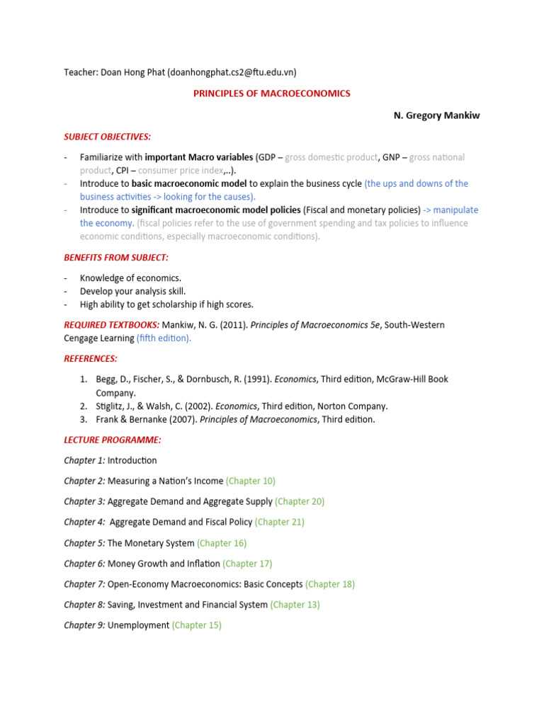 principles of macroeconomics midterm exam