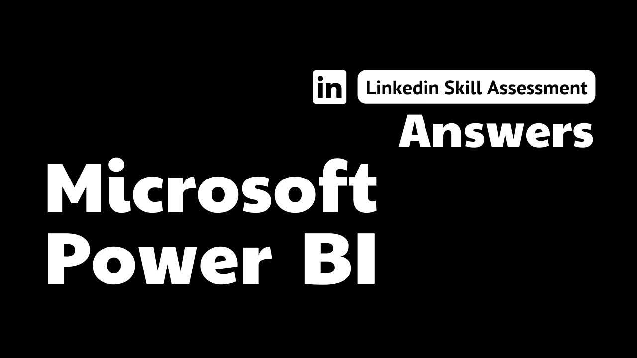 power bi essential training exam answers