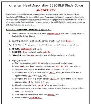 aha bls instructor exam answers 2015