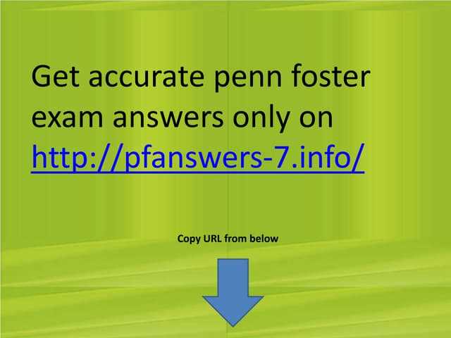 penn foster test answers