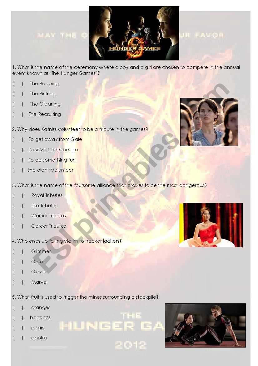 hunger games trivia questions and answers