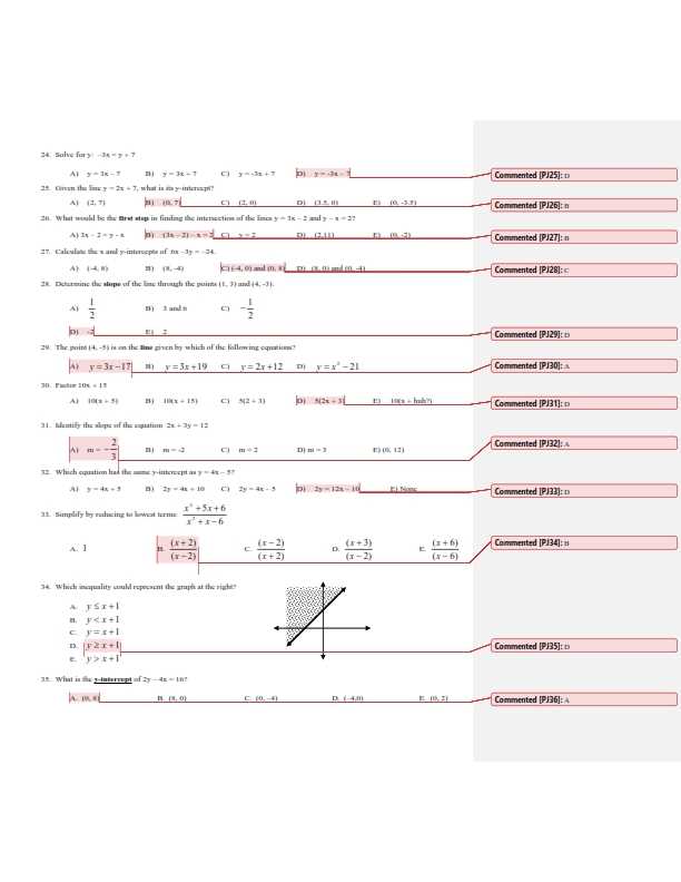 algebra 2 semester 2 exam review answers