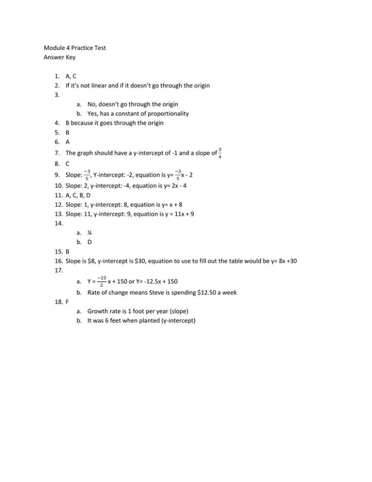 module 4 test answers math