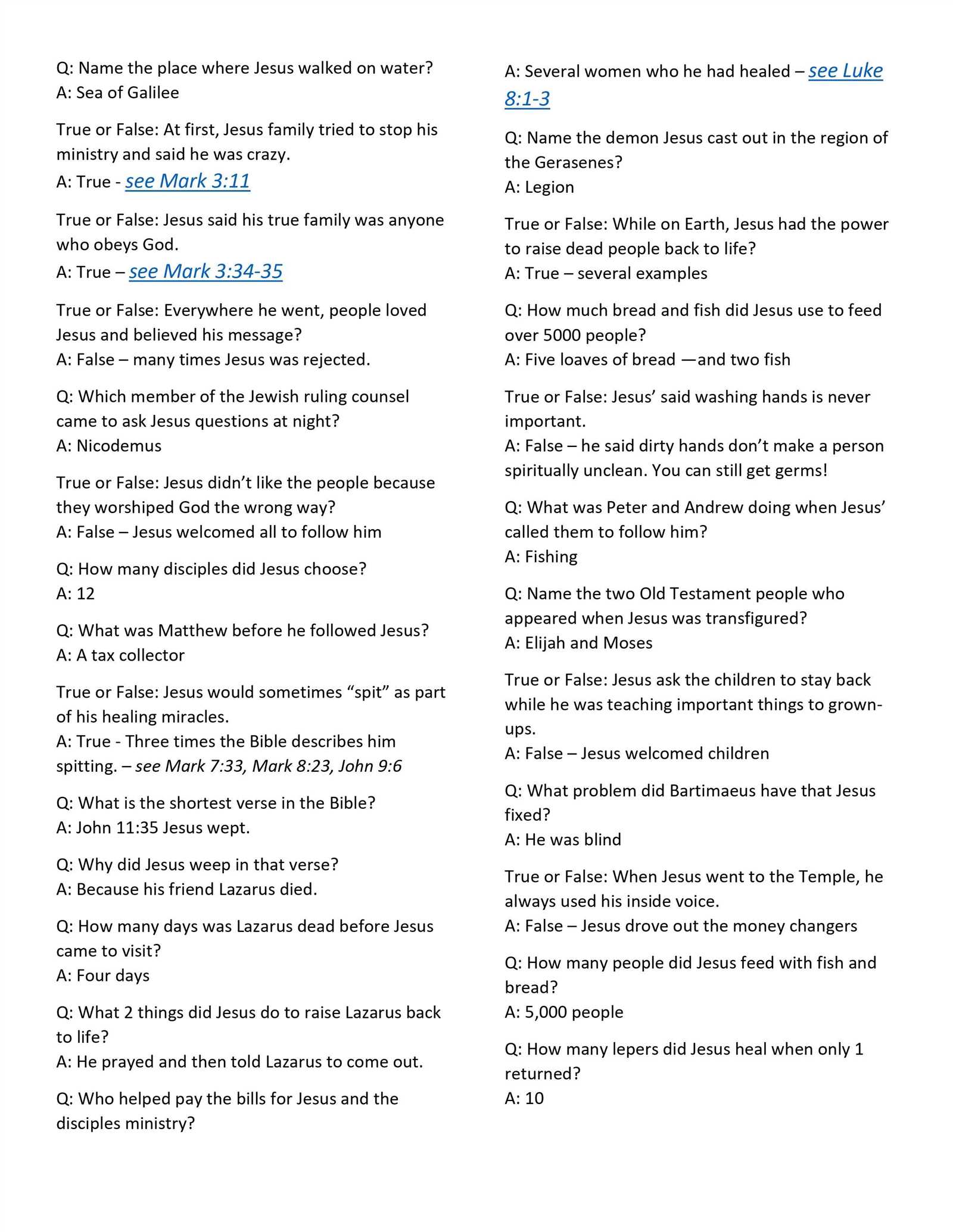 fun bible trivia questions and answers