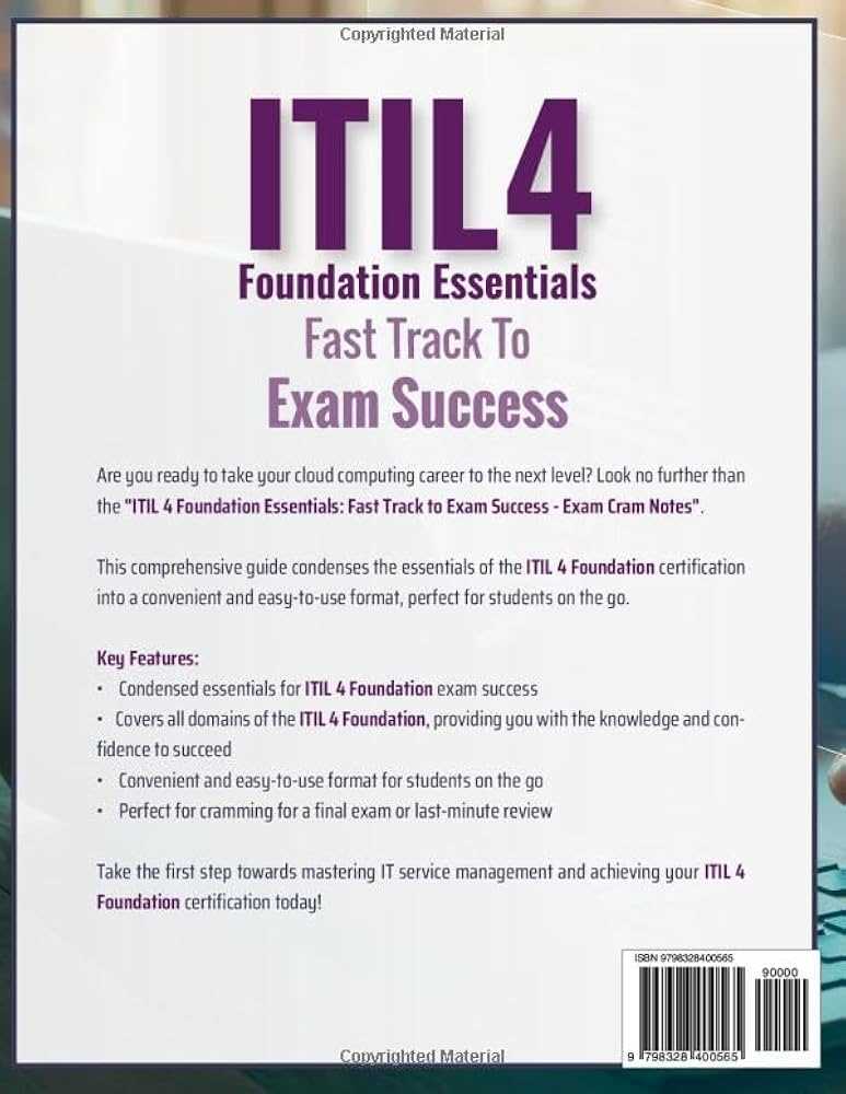 itil 4 foundation exam questions and answers 2025