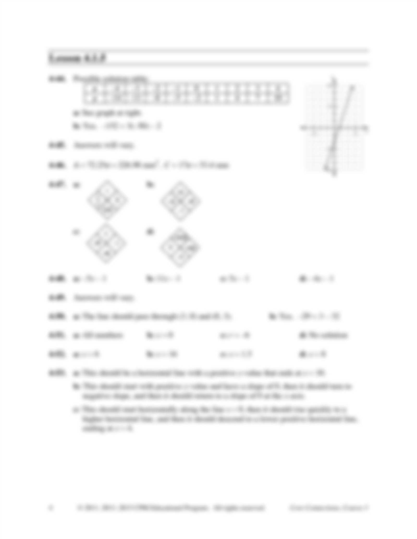 cpm core connections course 3 answer key