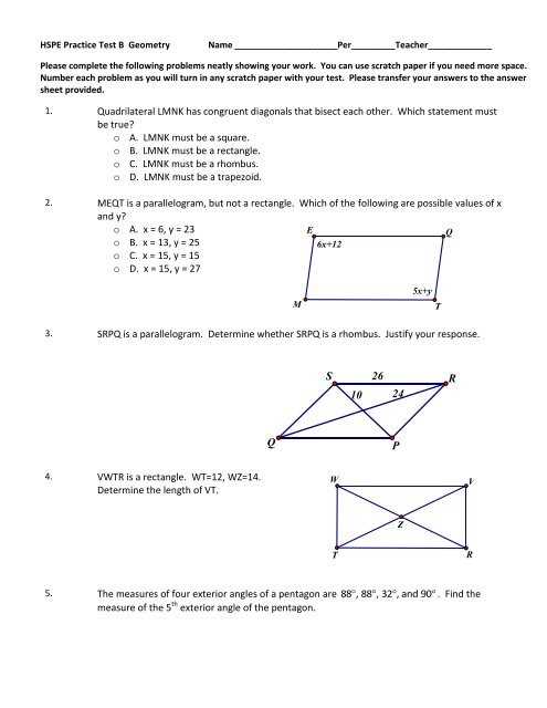 geometry eoc practice test answers