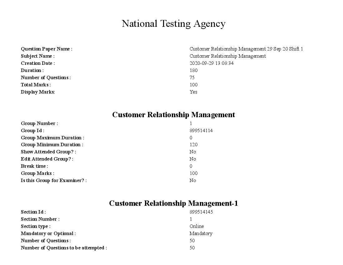 customer relationship management exam questions and answers