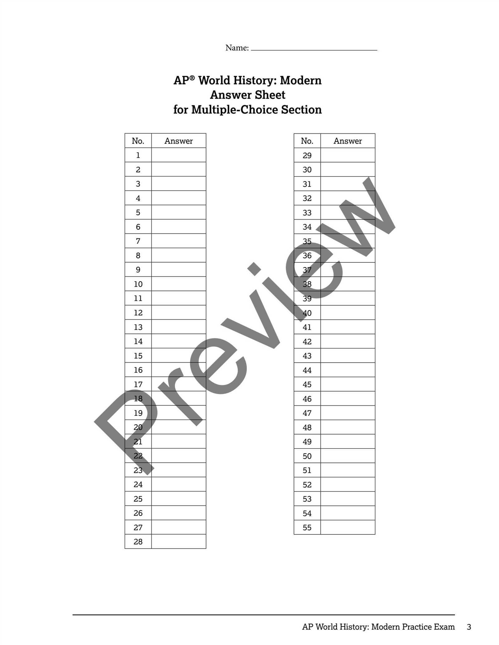 2025 practice exam 1 mcq answers ap world history