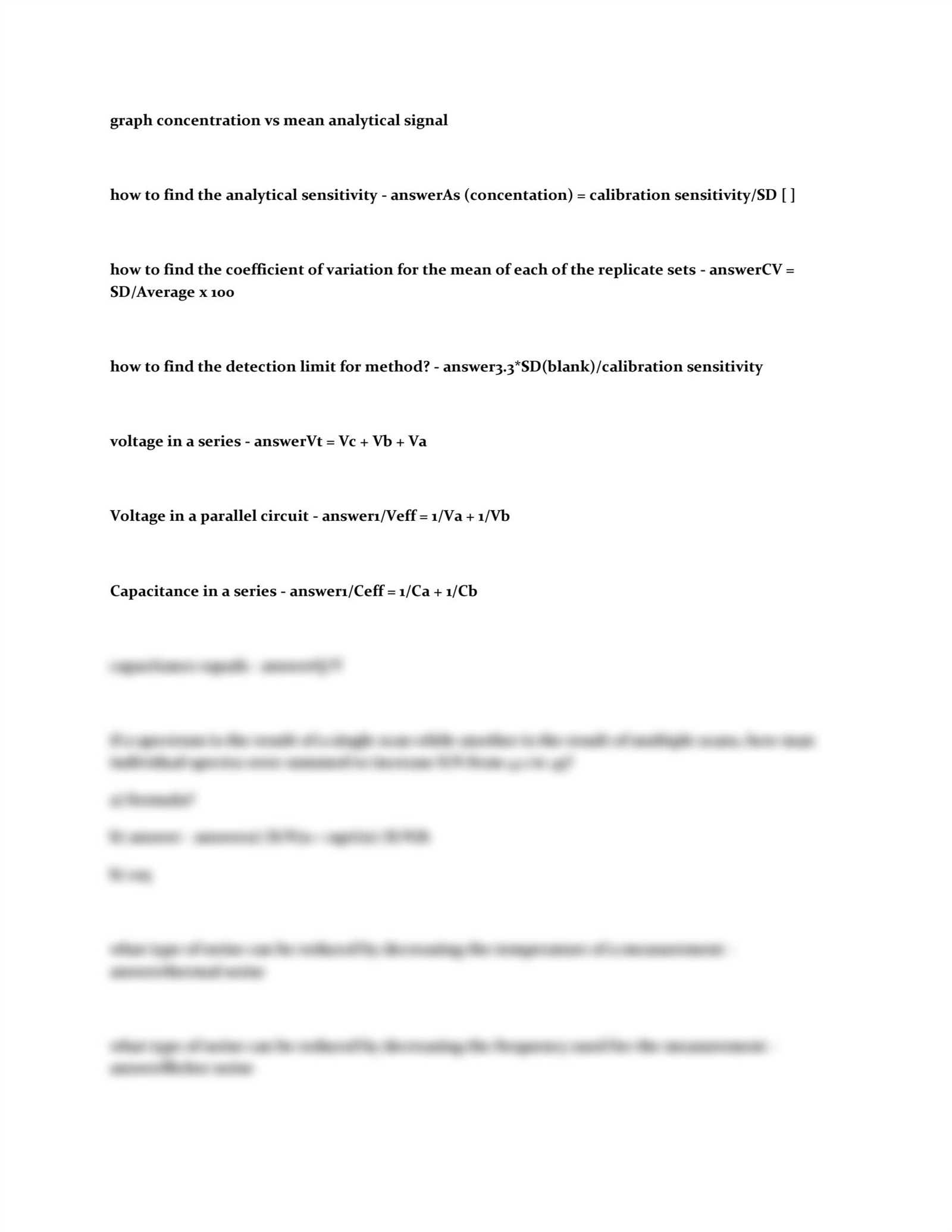 acs instrumental analysis practice exam