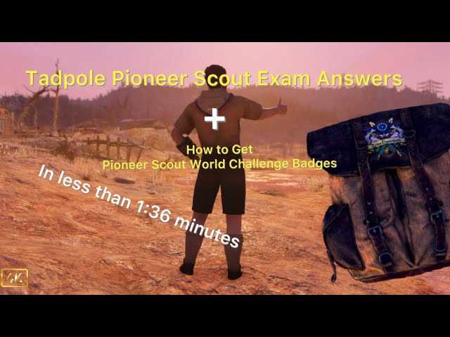 fallout 76 pioneer scout athlete exam answers