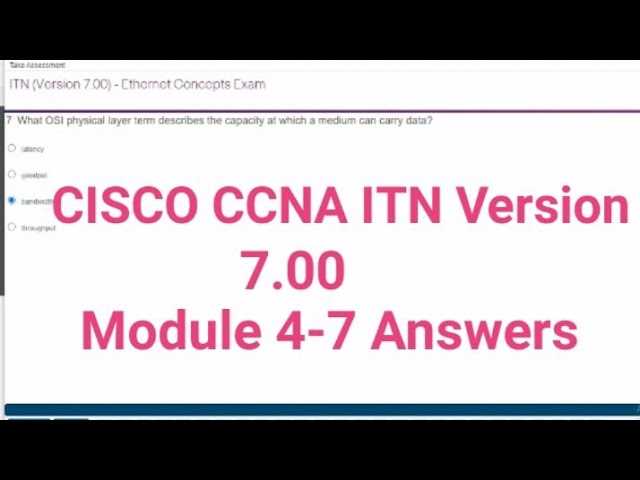 ccna itn exam answers