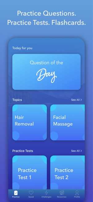 free esthetician exam practice questions