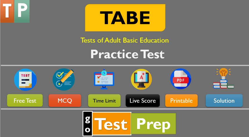 tabe test language level d answers