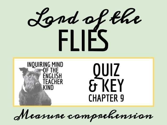 lord of the flies chapter 9 answers