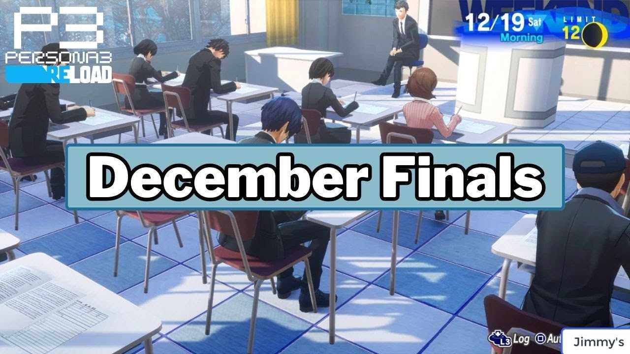 december exam answers persona 3