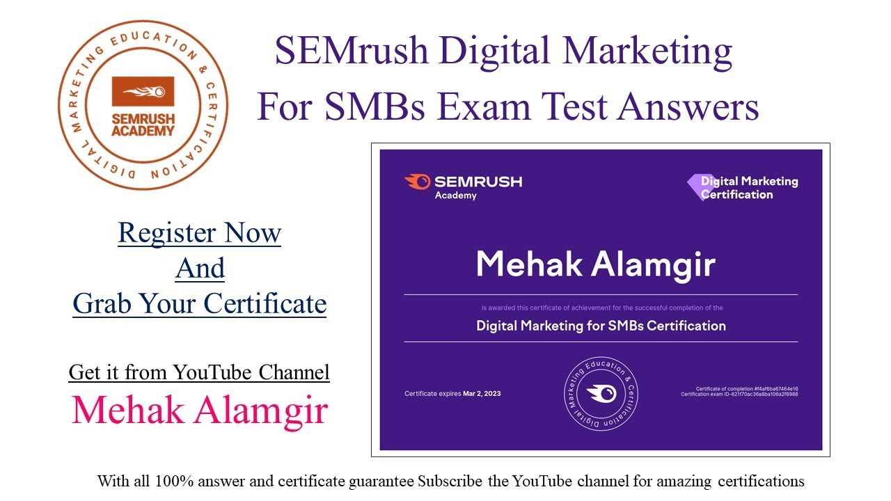 digital marketer certification exam answers