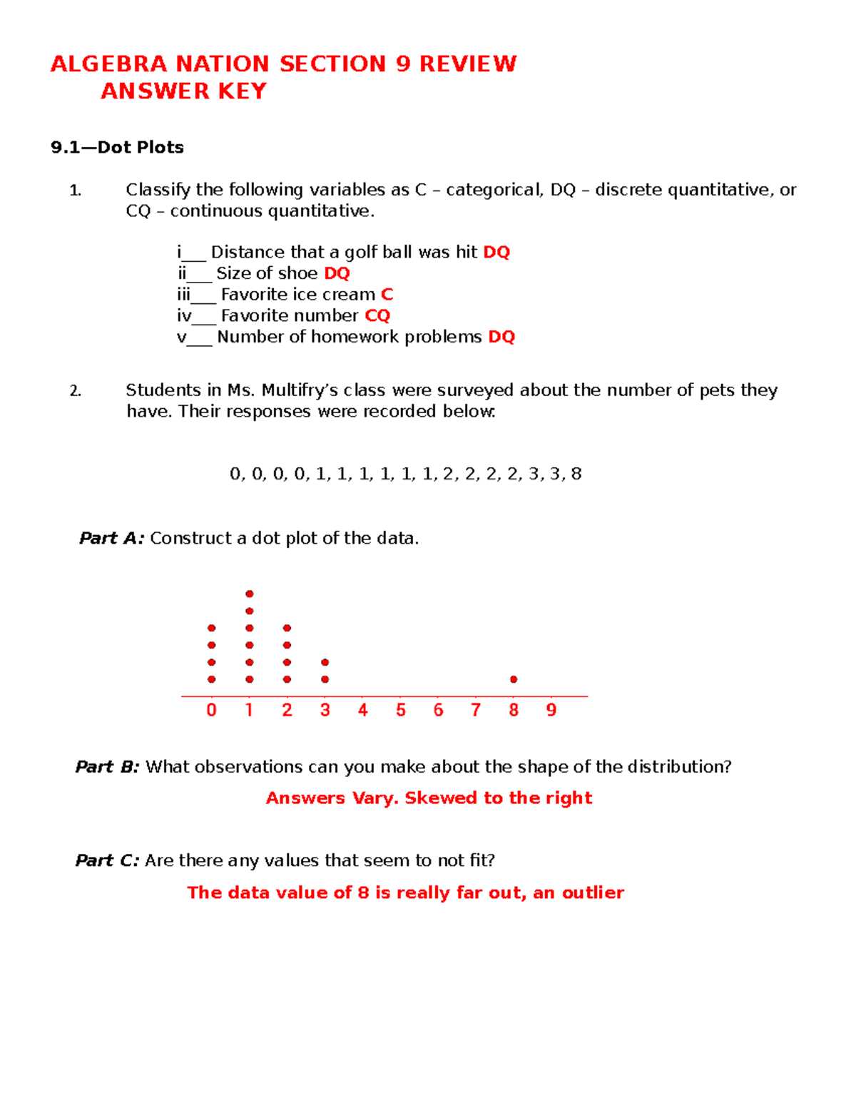 algebra nation section 9 answers