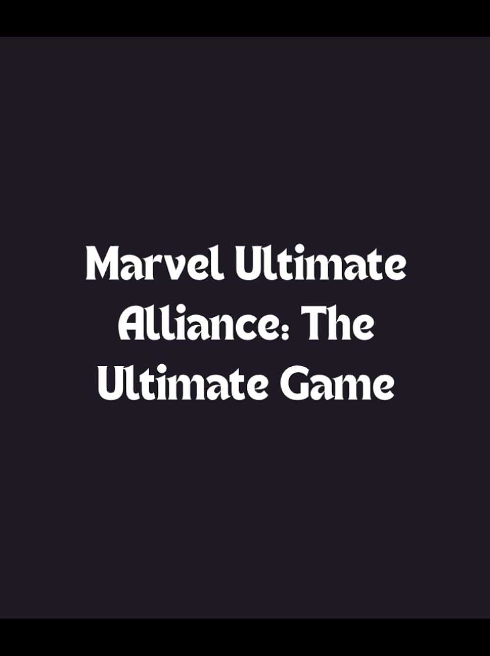 marvel ultimate alliance trivia answers