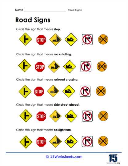 road signs test answers